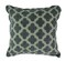 Denim Blue Moroccan Quatrefoil Design Cotton Dhurrie Pillow 20 Inch